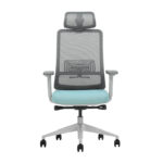 S2 Executive mesh chair with swivel base, recline, adjustable headrest, and ergonomic support — ideal for work, conferencing, or gaming. - Image 5